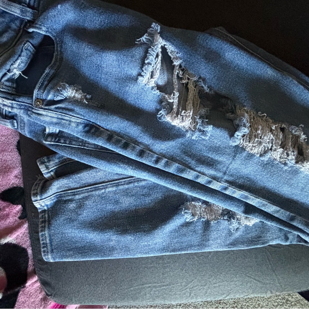 American Eagle Outfitters Blue Mom Jeans